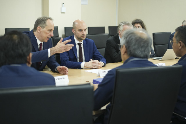 Menteri Luar Negeri dan Eropa Prancis, H.E. Jean-Noel Barrot, berkunjung ke Jakarta untuk menandatangani perjanjian kerja sama Program Beasiswa Bersama Doktor LPDP-Prancis, Rabu (26/3/2025). Foto: Dok. Kedutaan Besar Prancis