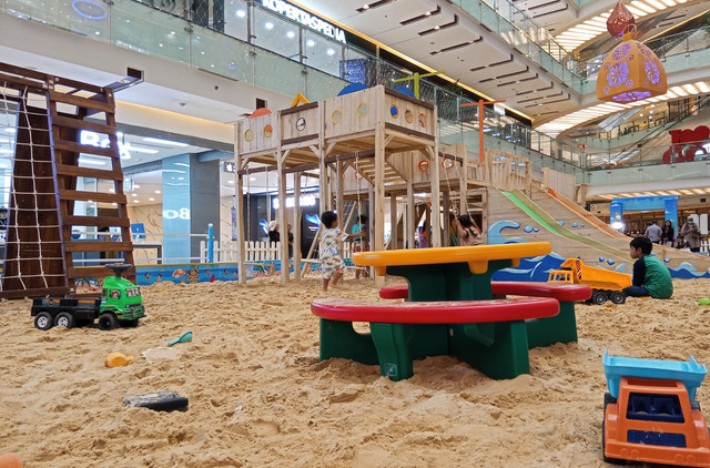 Wahana pasir Funtasea Kids Adventure. Foto: Masruroh/Basra