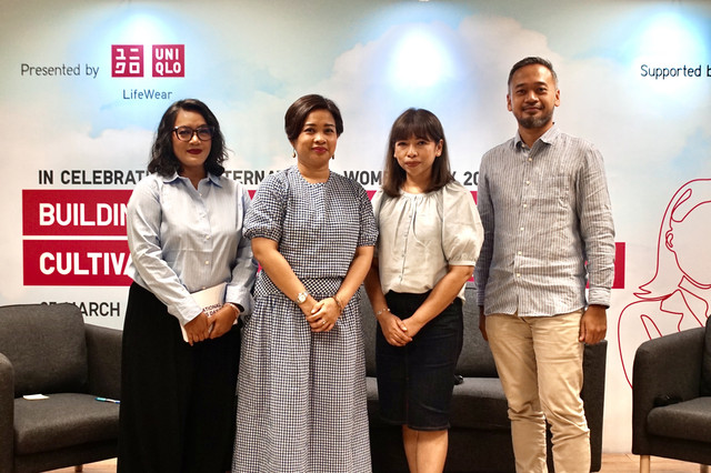 Talkshow perayaan International Women's Day oleh Uniqlo dan IBCWE di South Quarter Jakarta, Selasa (25/3/2025). Foto: Dok. Uniqlo