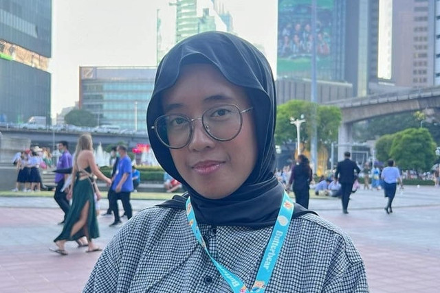 Ratri, WNI yang berada di gedung saat gempa Bangkok, Thailand, Jumat (28/3/2025). Foto: Dok. Pribadi