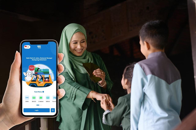 BRI menghadirkan solusi mudah dan aman bagi masyarakat menyalurkan THR melalui super app BRImo. Foto: dok. BRI