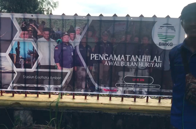 Suasana pengamatan hilal di Kota Ambon, Sabtu (29/3/2025). Dok: kumparan