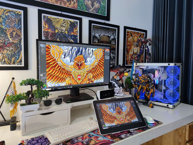 Koreografi Garuda "Show Your Dignity" dibuat oleh ilustrator asal Bantul. Foto: Dok Pribadi Aru