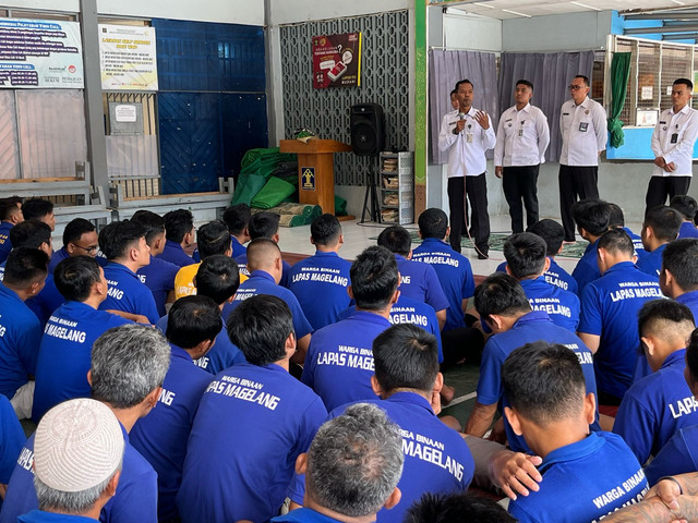 SOSIALISASI PELAKSANAAN KUNJUNGAN HARI RAYA IDUL FITRI DI LAPAS MAGELANG