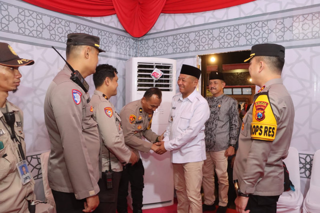 Kapolres Tulungagung Bersama Forkopimda Pantau Situasi Malam Takbir Idul Fitri 