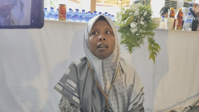 Hana, masyarakat disabilitas yang ikut acara open house di Istana Kepresidenan, Jakarta, Senin (31/3/2025). Foto: Luthfi Humam/kumparan