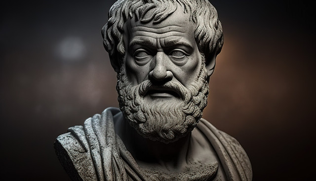 Aristoteles (384 SM - 322 SM) adalah filsuf Yunani dan murid dari Plato. Sumber foto: pngtree.com 