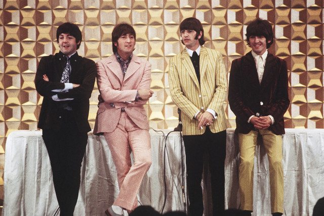 Personel grup musik The Beatles.  Foto: JIJI PRESS/AFP