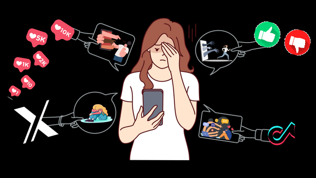 ilustrasi pengaruh media sosial (Sumber: Canva.com)