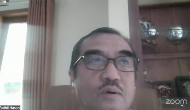 Ekonom Senior Institute for Development of Economics and Finance (INDEF) Fadhil Hasan, Jumat (4/4/2025). Foto: dok. Tangkapan Layar