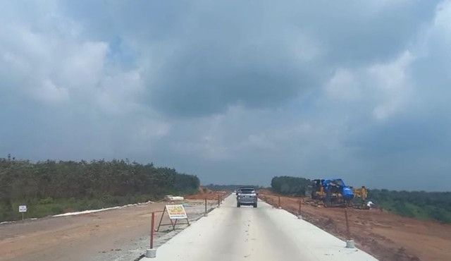Tol Palembang-Betung seksi Musi Landas-Pulau Rimau yang difungsionalkan untuk arus mudik 2025. Foto : Abdullah Toriq/Urban Id