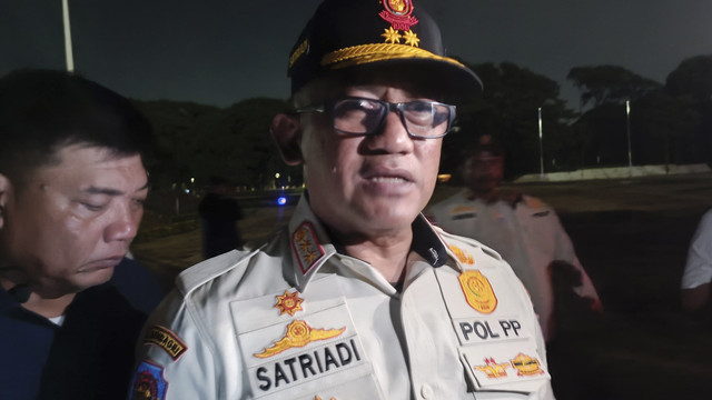 Kepala Satuan Polisi Pamong Praja (Satpol PP) DKI Jakarta Satriadi Gunawan saat dijumpai di Monas, Jakpus, Sabtu (5/4/2025). Foto: Thomas Bosco/kumparan
