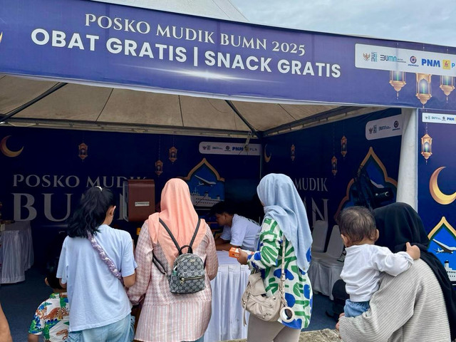 Posko mudik BUMN PNM. (ist)