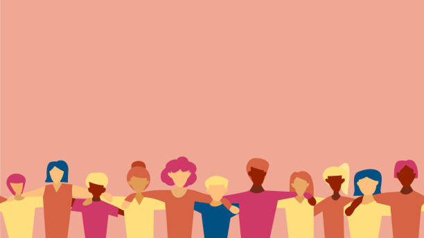 Ilustrasi perempuan yang saling merangkul bahu satu sama lain (Sumber: https://www.istockphoto.com).