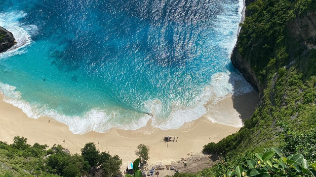 Suasana Pantai Pantai Klingking, Kabupaten Klungkung, Bali. Foto: Dok. Polres Klungkung