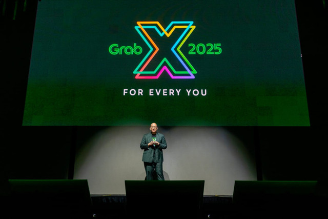 Chief Product Officer Grab Philipp Kandal di acara GrabX yang berlangsungng di Singapura, Selasa (8/4/2025). Foto: Grab