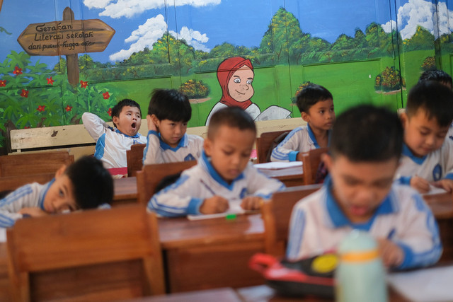 Ilustrasi Sekolah Dasar Negeri. Foto: ANTARA FOTO/Andry Denisah