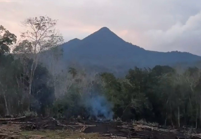 Bukit Tiong Kandang, yang masuk di Desa Temiang Mali, Kecamatan Balai, Kapuaten Sanggau. Foto: Dok. Istimewa
