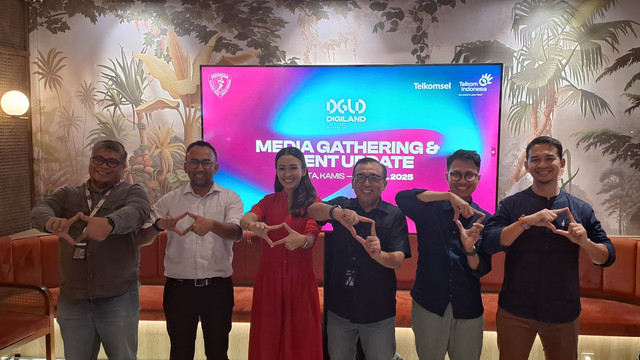 Media Gathering dan konferensi pers Digiland 2025. Foto: Habib Allbi Ferdian/kumparan