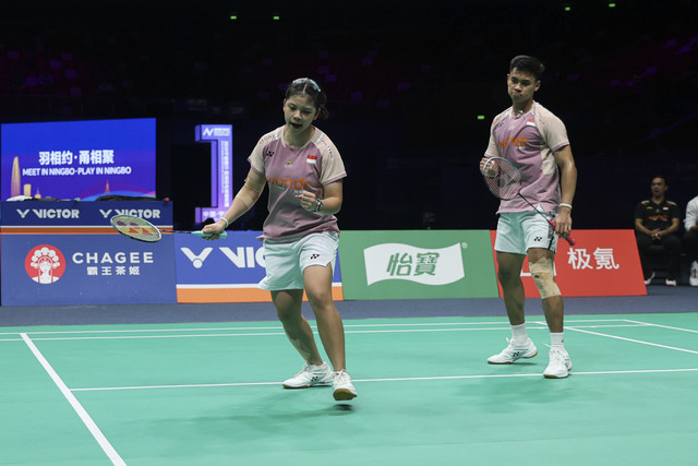 Jafar Hidayatullah/Felisha Alberta Nathaniel Pasaribu saat bermain di Kejuaraan Asia Bulu Tangkis (BAC) 2025. Foto: Dok. PBSI