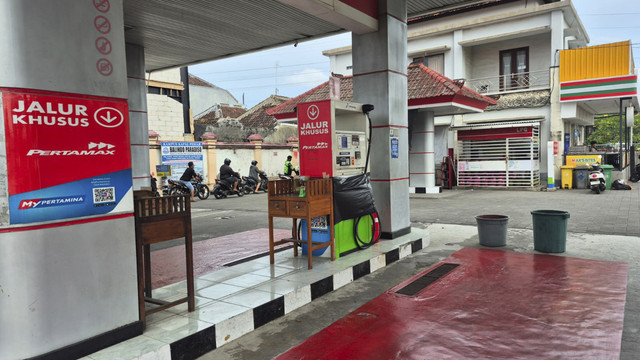 Suasana SPBU Nomor 54.801.32, Jalan Gunung Soputan, Kecamatan Denpasar Barat, Kota Denpasar, Bali. Foto: Istimewa