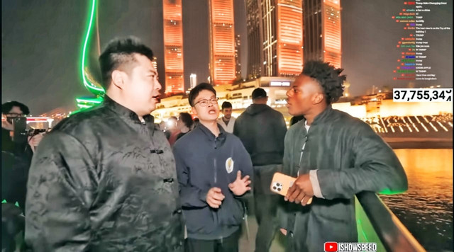 IShowspeed in China, Sumber : https://youtu.be/XPj1XIaPd78?si=ufrvWFyzbuB_T8I1