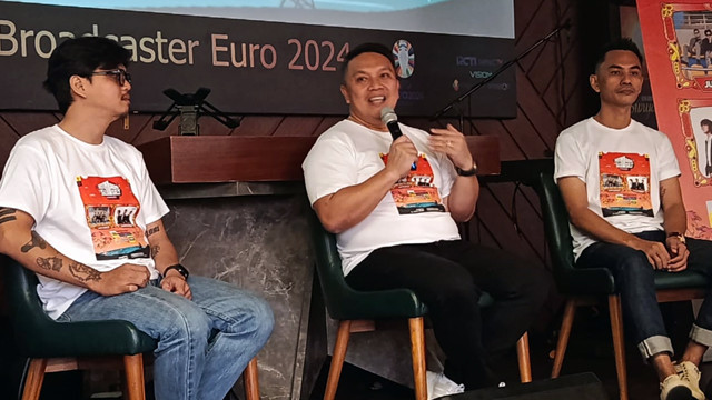CEO RND Group, Erwin Reynol Bolung (tengah) saat konferensi pers pelaksanaan Festival Musik Manado Sunset Fest 2025.