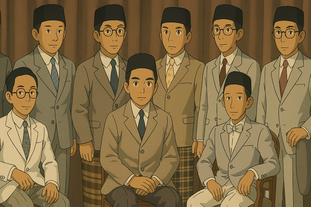 Ilustrasi Tokoh Muhammadiyah dalam pergerakan Islam di Indonesia, Chatgpt/styleghibli