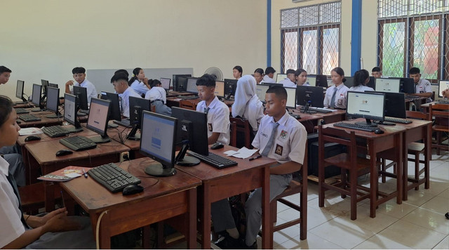 Seleksi CAT paskibraka di Kabupaten Sekadau. Foto: Dok. Istimewa