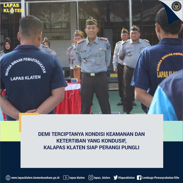 Pelayanan Gratis No Pungli , Lapas Klaten