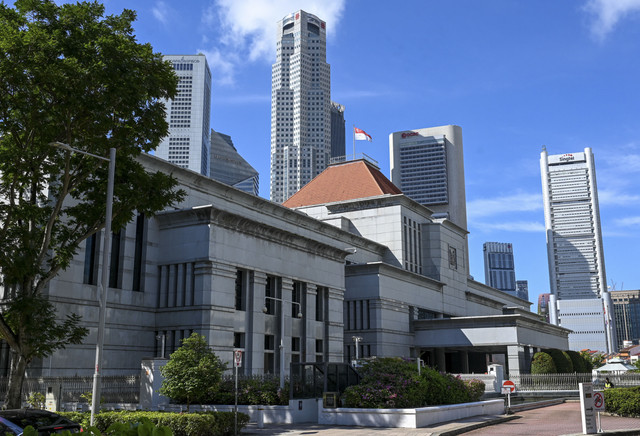 Ilustrasi Gedung Parlemen Singapura. Foto: Roslan Rahman/AFP