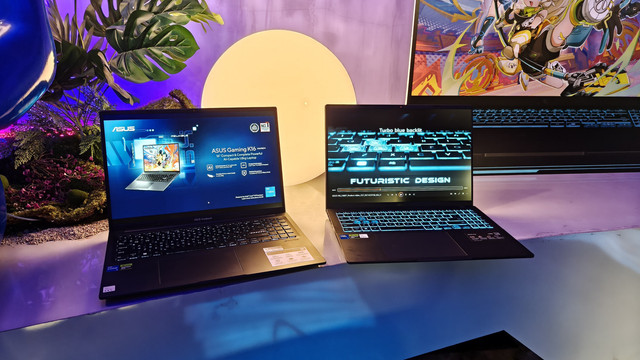 Asus Gaming K16 dan V16. Foto: Muhammad Fikrie/kumparan
