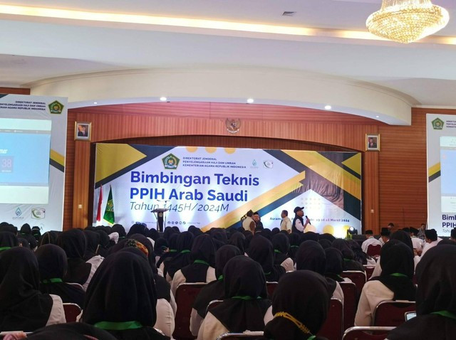 Pelaksanaan Bimtek petugas haji. Foto: Salmah Muslimah/kumparan