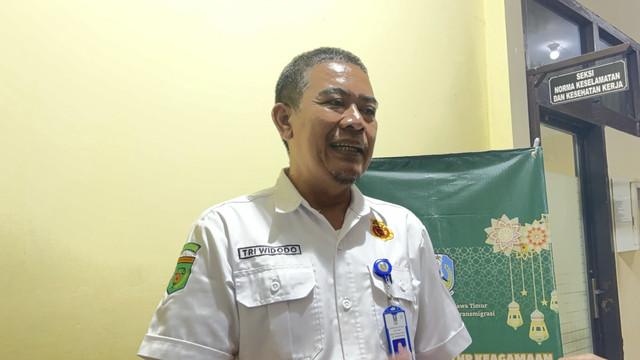Kepala Bidang Pengawasan dan K3 Disnakertrans Jawa Timur, Tri Widodo, Rabu (16/4/2025). Foto: Farusma Okta Verdian/kumparan