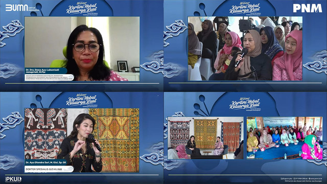 Webinar yang diselenggarakan PNM bersama KemenPPPA. (ist)