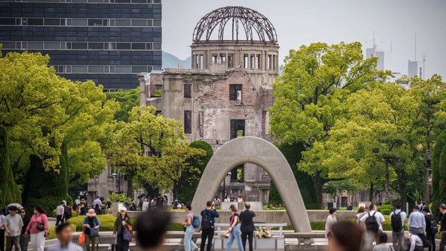 Genbaku Dome, Monumen Perdamaian Hiroshima yang merupakan salah satu situs Warisan Dunia UNESCO sejak tahun 1996 (Foto: Michael Kappeler/picture alliance/Getty Images)