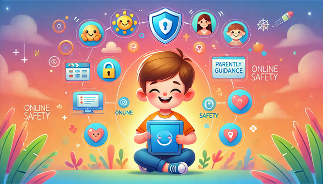 Ilustrasi perlindungan anak di lingkungan digital/openAI.com