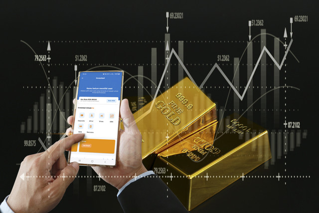 Nabung emas mudah & praktis lewat BRImo. Foto: Shutterstock