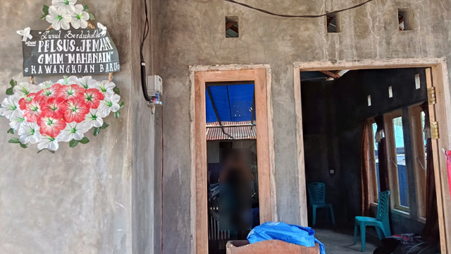 Rumah duka dua orang pendulang emas asal Sulawesi Utara yang jadi korban penyerangan KKB di Yahukimo Papua.