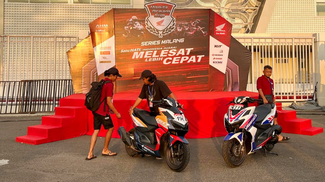 Honda Vario 160 di ajang Honda Dream Cup 2025 di Stadion Kanjuruhan, Malang, Jawa Timur. Foto: Fitra Andrianto/kumparan