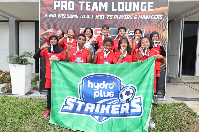 Tim HydroPlus Strikers U-14 di JSSL Singapura 7's 2025. Foto: Dok. MilkLife Soccer Challenge