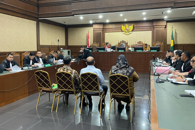 Sidang pemeriksaan saksi terkait kasus dugaan pemufakatan jahat suap kasasi Ronald Tannur dengan terdakwa Zarof Ricar dkk, di Pengadilan Tipikor Jakarta, Senin (21/4/2025). Foto: Fadhil Pramudya/kumparan