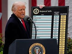 Presiden AS, Donald Trump, Memegang Daftar Negara yang dikenakan Tarif Baru, Sumber: www.bing.com