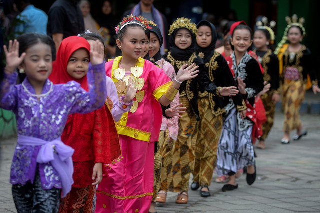 Lomba Fashion Show. Foto: Putra M. Akbar/ANTARA FOTO 