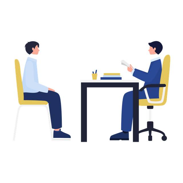 Ilustrasi Interview kerja (sumber : Pngtree)