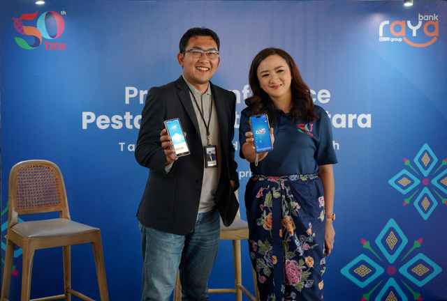 Bank Raya menjadi sponsor utama pada perayaan HUT ke-50 Taman Mini Indonesia Indah (TMII) 2025 “Pesta Rakyat Nusantara”. Foto: Dok. Bank Raya