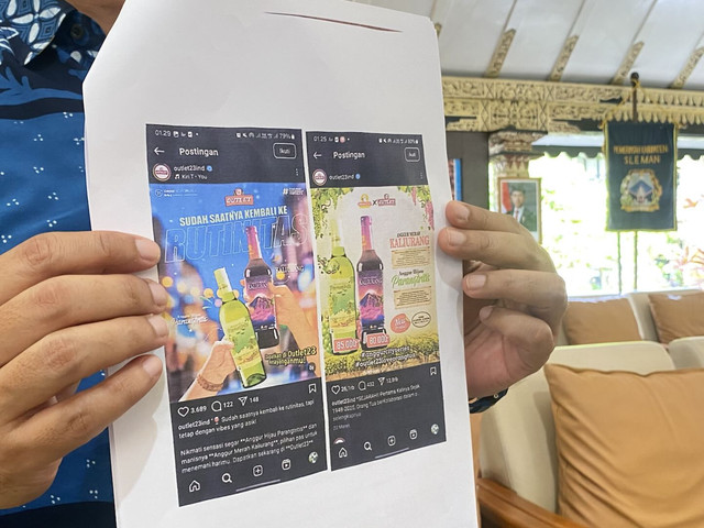 Foto promosi miras dengan merek 'Kaliurang' yang disomasi Pemkab Sleman. Foto: Resti Damayanti/Pandangan Jogja