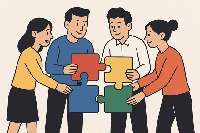 Ilustrasi by ChatGPT: Anggota Tim yang Saling Percaya dan Melengkapi dari Perbedaan