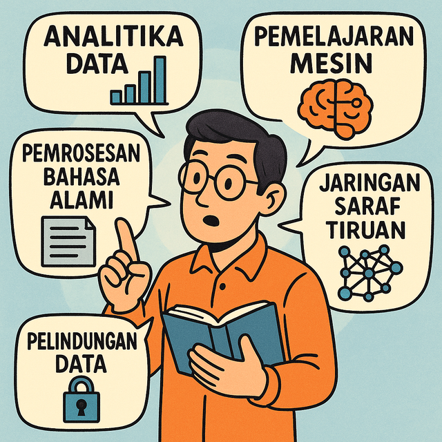 Istilah teknologi. Gambar dibuat dengan ChatGPT 4o