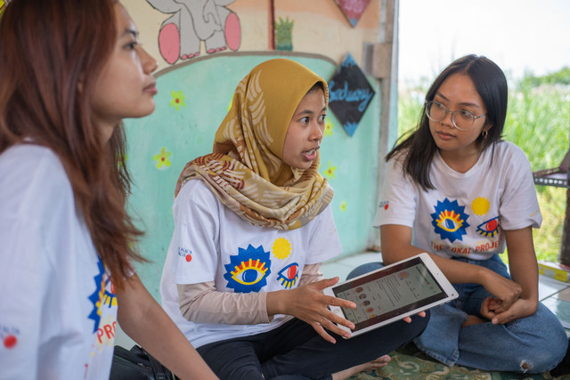 UN Women berkolaborasi dengan platform LinkedIn meluncurkan program pelatihan Link Women. Foto: UN Women/Satu Bumi Jaya